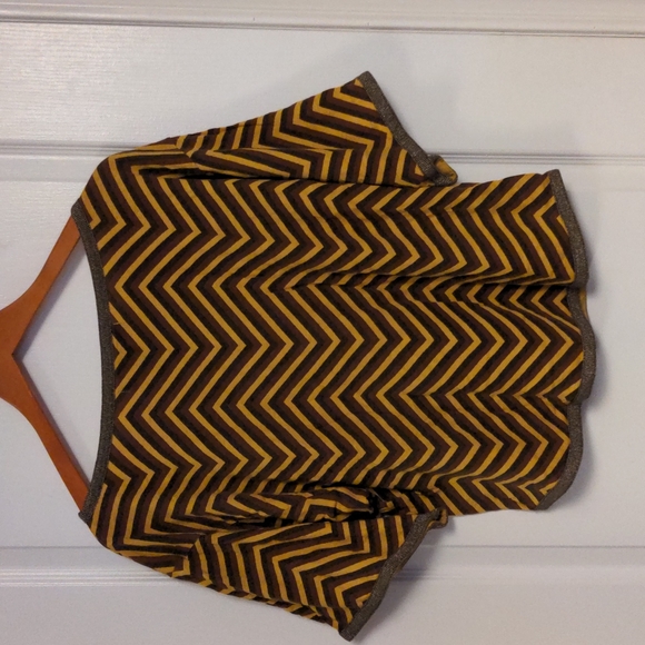 Marc by Marc Jacobs Yellow & Brown Top, Size M - Picture 2 of 4